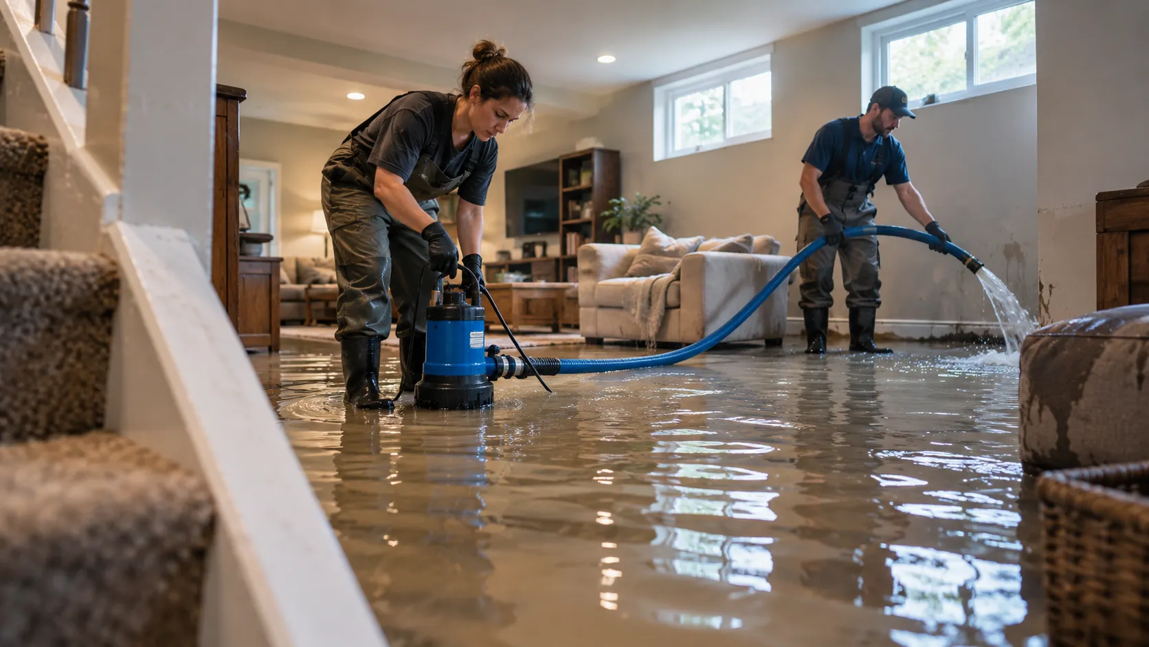 Flooded Basement Cleanup in Columbia, SC