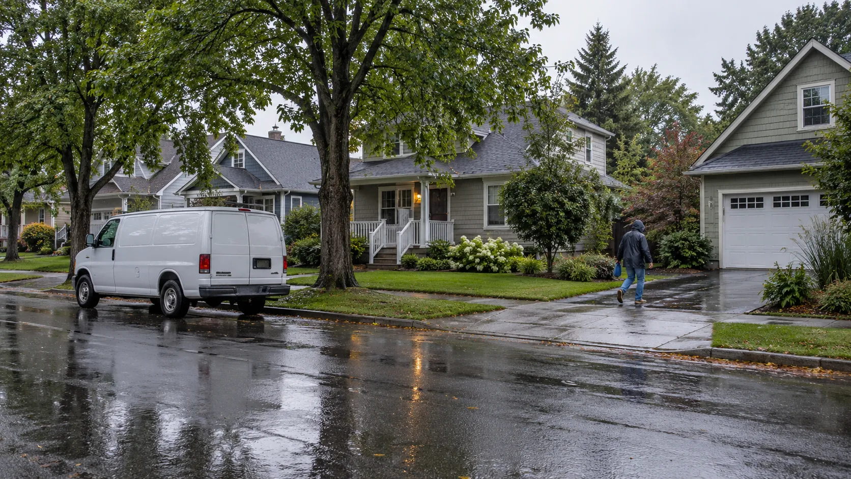 Homes in the Midlands area served by local water damage providers